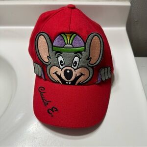 Vintage Red Chuck E. Cheese Hat